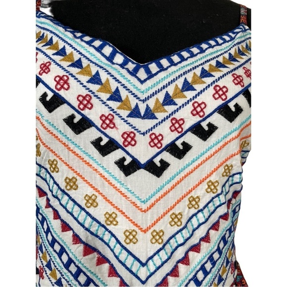 Moon Orchid Boho embroidered Maxi Dress Corset Top full skirt Flowy Bohemian  XS - Picture 5 of 12